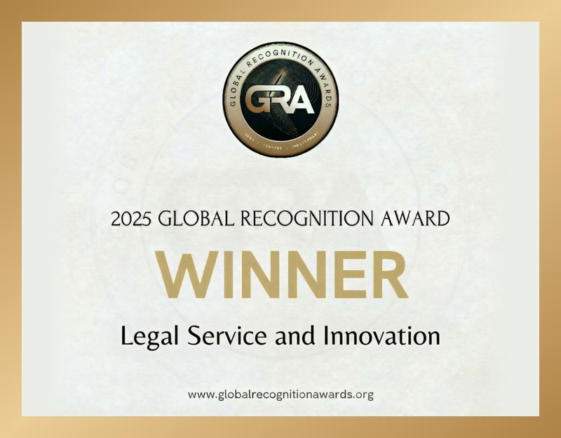Global Recognition Award 2025 – Winner, Legal Service and Innovation